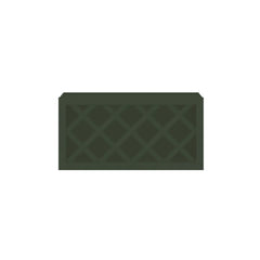 Modernform Cabinet Slim Sage Green 30" W X 15" H X 12" D Wall Wine Rack