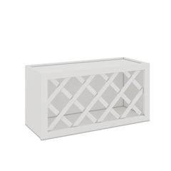Modernform Cabinet White Shaker 30" W X 15" H X 12" D Wall Wine Rack