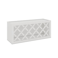 Modernform Cabinet White Shaker 36" W X 15" H X 12" D Wall Wine Rack