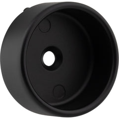 Matte Black Closed Knock-In Mounting Bracket for 1-5/16" Round Closet Rods