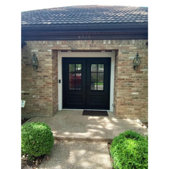 6/0x6/8 6 Lite Wrought Iron Prehung Front Door