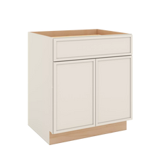 Modernform Cabinet Slim Dove White 30" W X 34 1/2" H X 24" D Double Door Base Cabinet