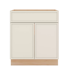 Modernform Cabinet Slim Dove White 30" W X 34 1/2" H X 24" D Double Door Base Cabinet