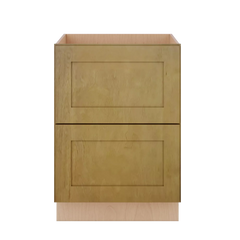 Modernform Cabinet Natural Shaker 24" W X 34 1/2" H X 24" D  2 Drawer Base Cabinet