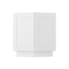 Base End Kitchen Cabinet BECF24 Alpina White LessCare 24 in. width 34.5 in. height 24 in. depth - Kitchen Cabinets