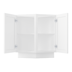 Base End Kitchen Cabinet BECF24 Alpina White LessCare 24 in. width 34.5 in. height 24 in. depth - Kitchen Cabinets
