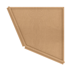 Base End Kitchen Cabinet BECF24 Shaker Toffee 24 in. width 34.5 in. height 24 in. depth - Kitchen Cabinets