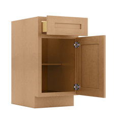Base Kitchen Cabinet B18 Shaker Toffee 18 in. width 34.5 in. height 24 in. depth - Kitchen Cabinets