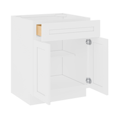 Base Kitchen Cabinet B27 Alpina White LessCare 27 in. width 34.5 in. height 24 in. depth - Kitchen Cabinets