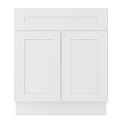 Base Kitchen Cabinet B30 Alpina White LessCare 30 in. width 34.5 in. height 24 in. depth - Kitchen Cabinets