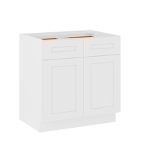 Base Kitchen Cabinet B33 Alpina White LessCare 33 in. width 34.5 in. height 24 in. depth - Kitchen Cabinets