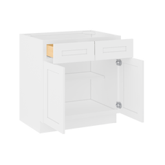 Base Kitchen Cabinet B33 Alpina White LessCare 33 in. width 34.5 in. height 24 in. depth - Kitchen Cabinets