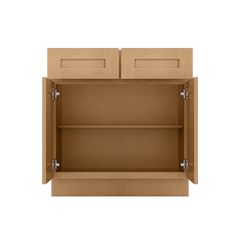 Base Kitchen Cabinet B33 Shaker Toffee 33 in. width 34.5 in. height 24 in. depth - Kitchen Cabinets