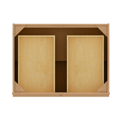 Base Kitchen Cabinet B33 Shaker Toffee 33 in. width 34.5 in. height 24 in. depth - Kitchen Cabinets