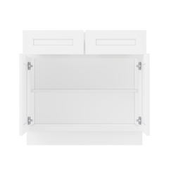 Base Kitchen Cabinet B36 Alpina White LessCare 36 in. width 34.5 in. height 24 in. depth - Kitchen Cabinets
