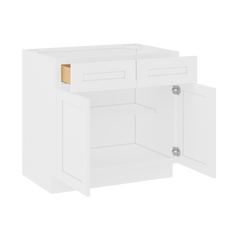 Base Kitchen Cabinet B36 Alpina White LessCare 36 in. width 34.5 in. height 24 in. depth - Kitchen Cabinets