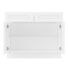Base Kitchen Cabinet B42 Alpina White LessCare 42 in. width 34.5 in. height 24 in. depth - Kitchen Cabinets
