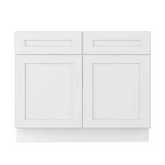 Base Kitchen Cabinet B42 Alpina White LessCare 42 in. width 34.5 in. height 24 in. depth - Kitchen Cabinets