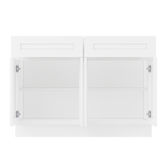 Base Kitchen Cabinet B48 Alpina White LessCare 48 in. width 34.5 in. height 24 in. depth - Kitchen Cabinets