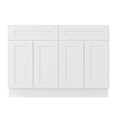 Base Kitchen Cabinet B48 Alpina White LessCare 48 in. width 34.5 in. height 24 in. depth - Kitchen Cabinets