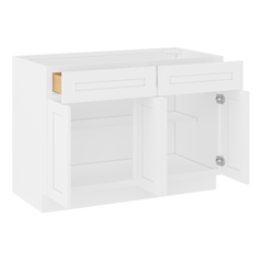 Base Kitchen Cabinet B48 Alpina White LessCare 48 in. width 34.5 in. height 24 in. depth - Kitchen Cabinets