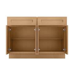 Base Kitchen Cabinet B48 Shaker Toffee 48 in. width 34.5 in. height 24 in. depth - Kitchen Cabinets