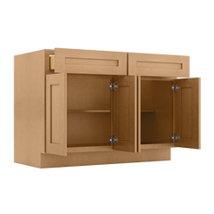 Base Kitchen Cabinet B48 Shaker Toffee 48 in. width 34.5 in. height 24 in. depth - Kitchen Cabinets