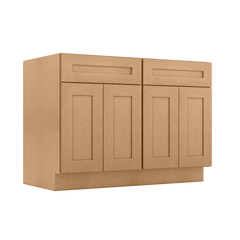 Base Kitchen Cabinet B48 Shaker Toffee 48 in. width 34.5 in. height 24 in. depth - Kitchen Cabinets