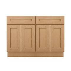 Base Kitchen Cabinet B48 Shaker Toffee 48 in. width 34.5 in. height 24 in. depth - Kitchen Cabinets