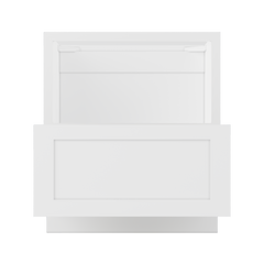 Base microwave cabinet with one drawer BMC30 Alpina White LessCare 30 in. width 34.5 in. height 24 in. depth - Kitchen