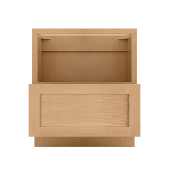 Base microwave cabinet with one drawer BMC30 Shaker Toffee LessCare 30 in. width 34.5 in. height 24 in. depth - Kitchen