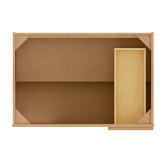 Blind Corner Base Kitchen Cabinet SCB36 Shaker Toffee 36 in. width 34.5 in. height 24 in. depth - Kitchen Cabinets