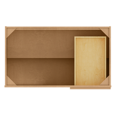 Blind Corner Base Kitchen Cabinet SCB42 Shaker Toffee 42 in. width 34.5 in. height 24 in. depth - Kitchen Cabinets