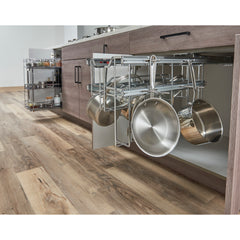 Polished Chrome STORAGE WITH STYLE® Soft-close Hanging Pan Pullout