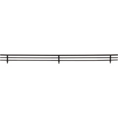 23" Wide Matte Black Wire Shoe Fence for Shelving