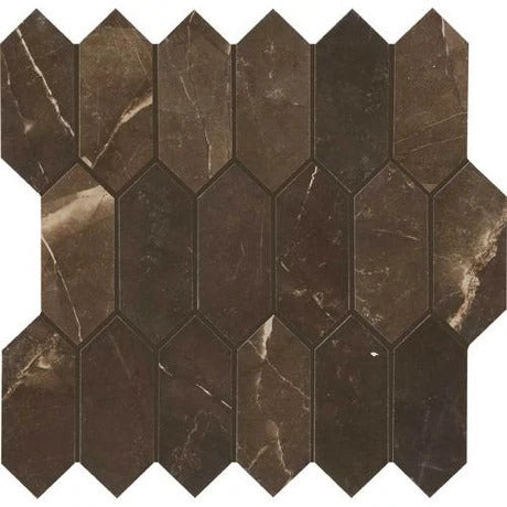 Daltile Marble Attache Hexagon Ceramic Mosaic Floor and Wall Tile