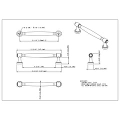 Jules 128 mm Center-to-Center Bar Pull