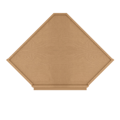 Diagonal Corner Kitchen Cabinet DC2430 Shaker Toffee 24 in. width 30 in. height 12 in. depth - Kitchen Cabinets