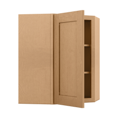 Diagonal Corner Kitchen Cabinet DC2430 Shaker Toffee 24 in. width 30 in. height 12 in. depth - Kitchen Cabinets