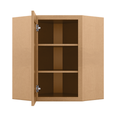 Diagonal Corner Kitchen Cabinet DC2430 Shaker Toffee 24 in. width 30 in. height 12 in. depth - Kitchen Cabinets