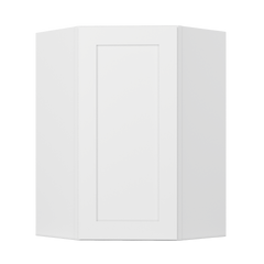Diagonal Corner Kitchen Cabinet DC2436 Alpina White LessCare 24 in. width 36 in. height 12 in. depth - Kitchen Cabinets
