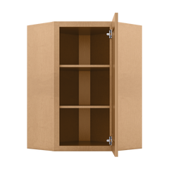 Diagonal Corner Kitchen Cabinet DC2436 Shaker Toffee 24 in. width 36 in. height 12 in. depth - Kitchen Cabinets
