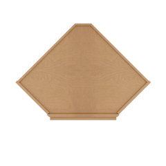 Diagonal Corner Kitchen Cabinet DC2436 Shaker Toffee 24 in. width 36 in. height 12 in. depth - Kitchen Cabinets