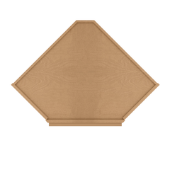 Diagonal Corner Kitchen Cabinet DC2442 Shaker Toffee 24 in. width 42 in. height 12 in. depth - Kitchen Cabinets