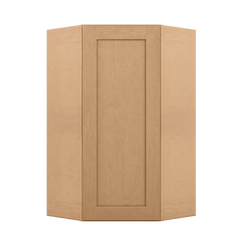 Diagonal Corner Kitchen Cabinet DC2442 Shaker Toffee 24 in. width 42 in. height 12 in. depth - Kitchen Cabinets