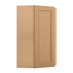 Diagonal Corner Kitchen Cabinet DC2442 Shaker Toffee 24 in. width 42 in. height 12 in. depth - Kitchen Cabinets
