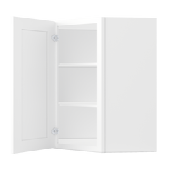 Diagonal Corner Kitchen Cabinet DC2736 Alpina White LessCare 27 in. width 36 in. height 15 in. depth - Kitchen Cabinets