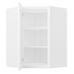 Diagonal Corner Kitchen Cabinet DC2736 Alpina White LessCare 27 in. width 36 in. height 15 in. depth - Kitchen Cabinets
