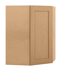 Diagonal Corner Kitchen Cabinet DC2736 Shaker Toffee 27 in. width 36 in. height 15 in. depth - Kitchen Cabinets