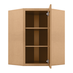 Diagonal Corner Kitchen Cabinet DC2736 Shaker Toffee 27 in. width 36 in. height 15 in. depth - Kitchen Cabinets